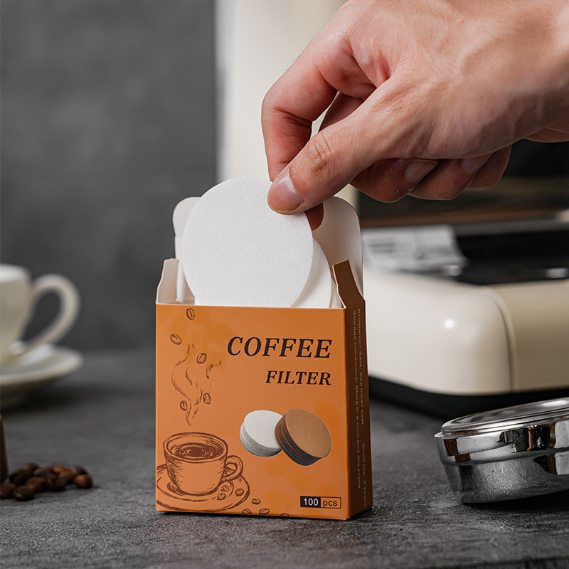 Coffee Equipment Wdt - 100Pcs Round Coffee Filter Paper Set