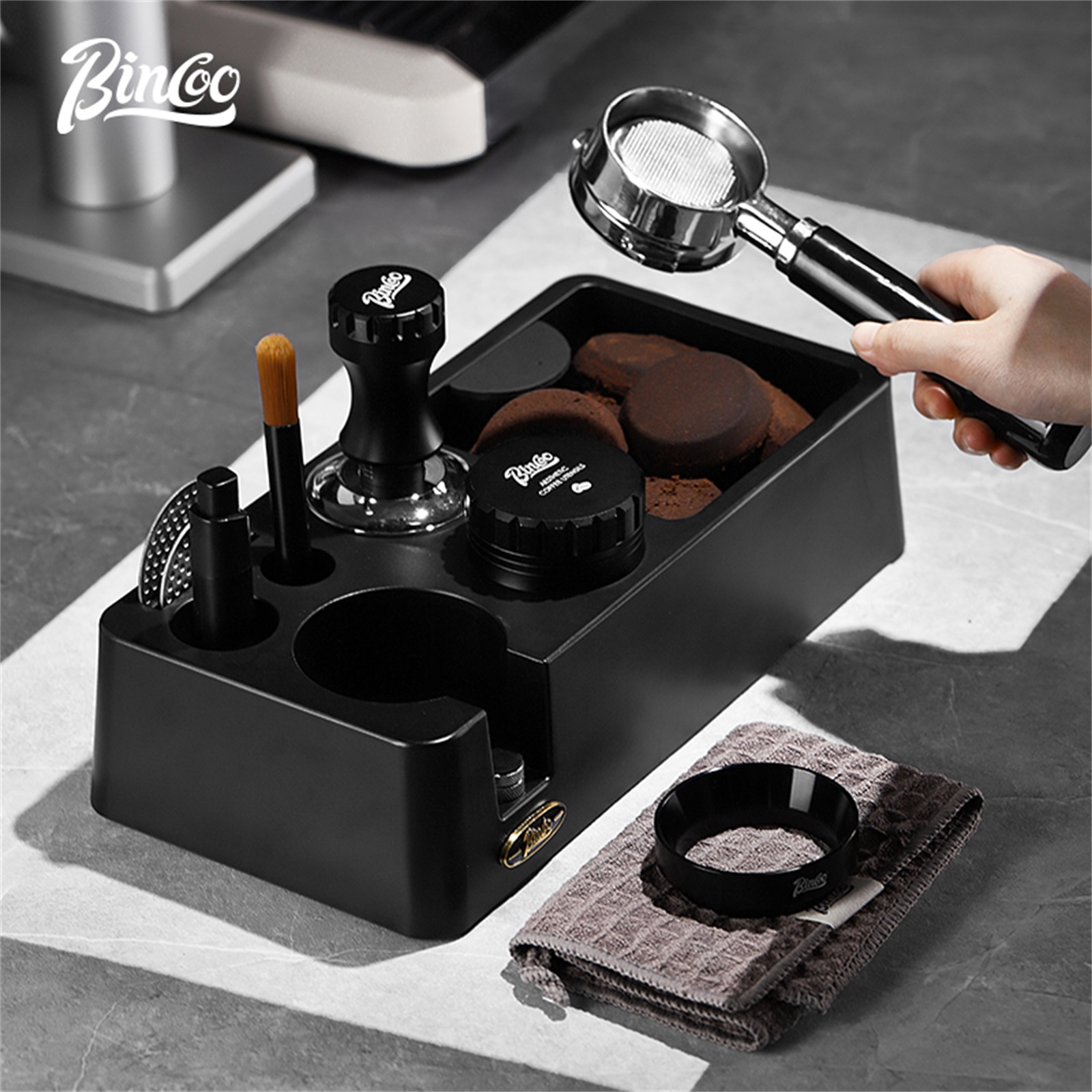 Bincoo Coffee Distributor 51/5 - Espresso Tamper Set avaliação e preço