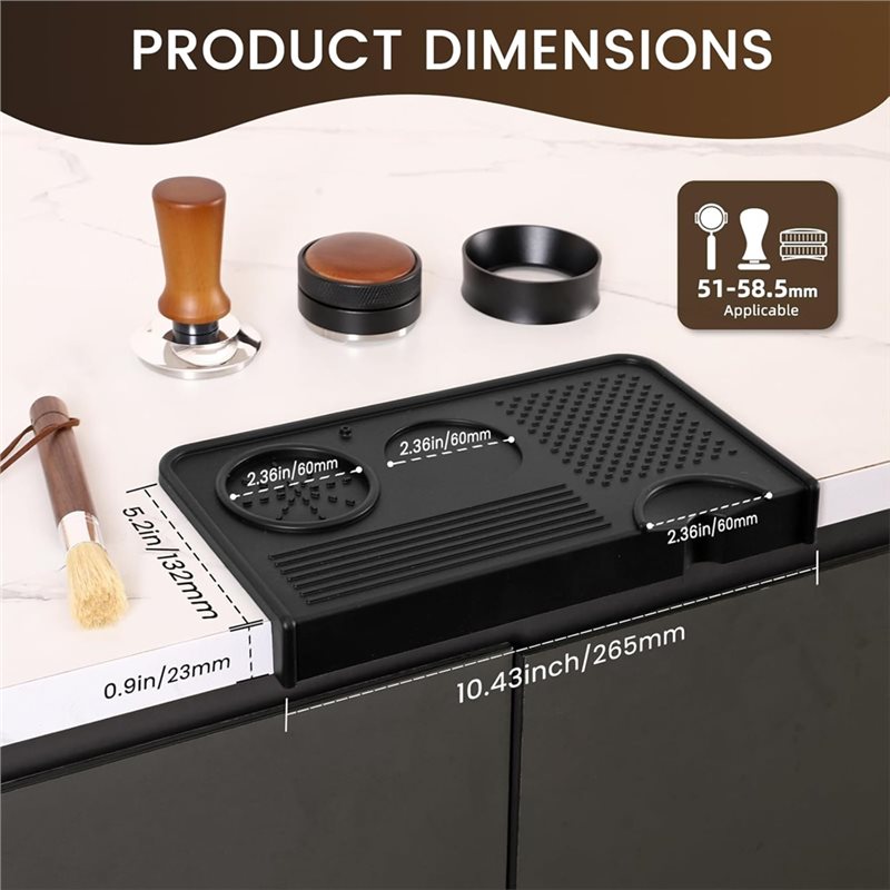 B17B Espresso Tamping Mat And  - Espresso Tamper Set avaliação e preço