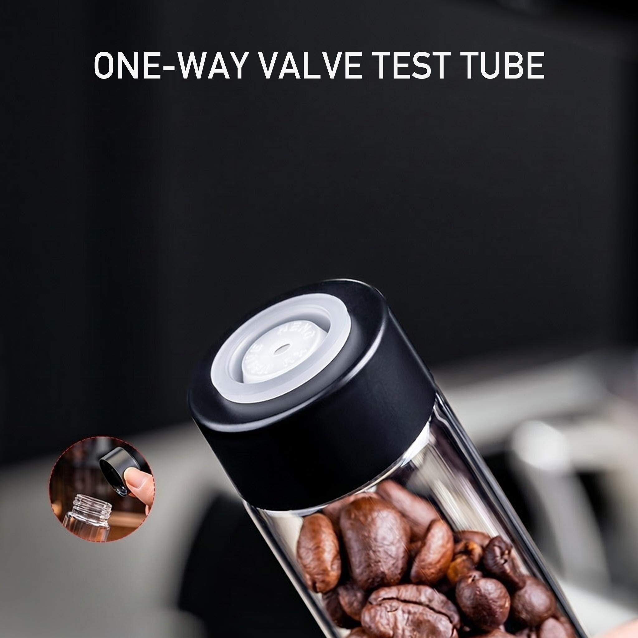 Sealed Glass 12Tubes Coffee Be - Coffee Equipment Organizer avaliação e preço