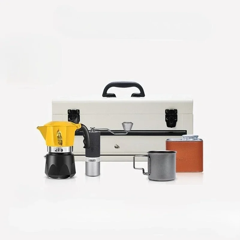 Camping Coffee Box Mocha Pot O - Coffee Equipment Gift avaliação e preço