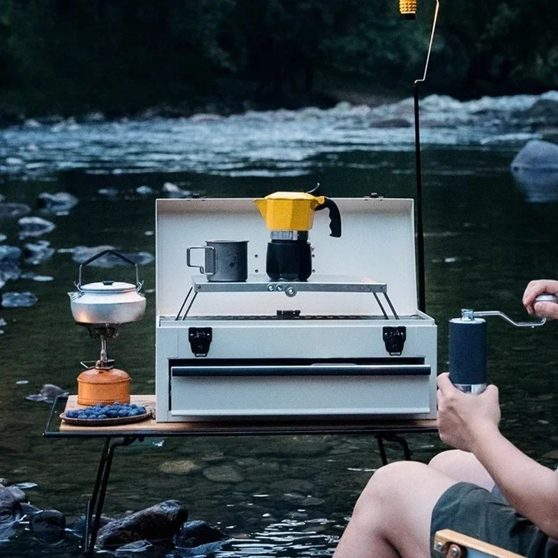 Camping Coffee Box Mocha Pot O - Coffee Equipment Gift avaliação e preço