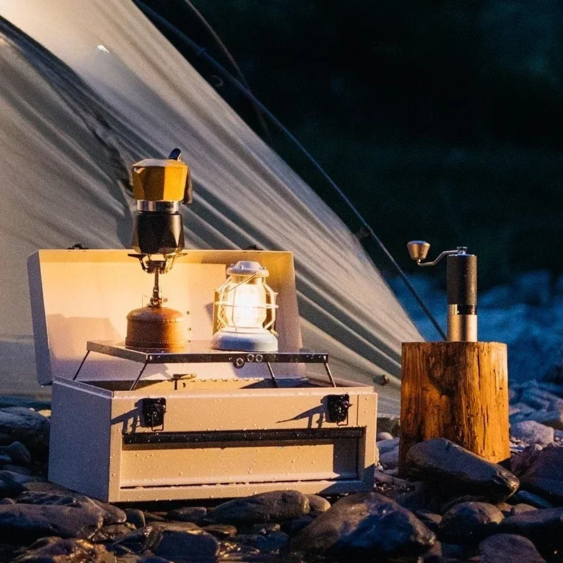Camping Coffee Box Mocha Pot O - Coffee Equipment Gift avaliação e preço