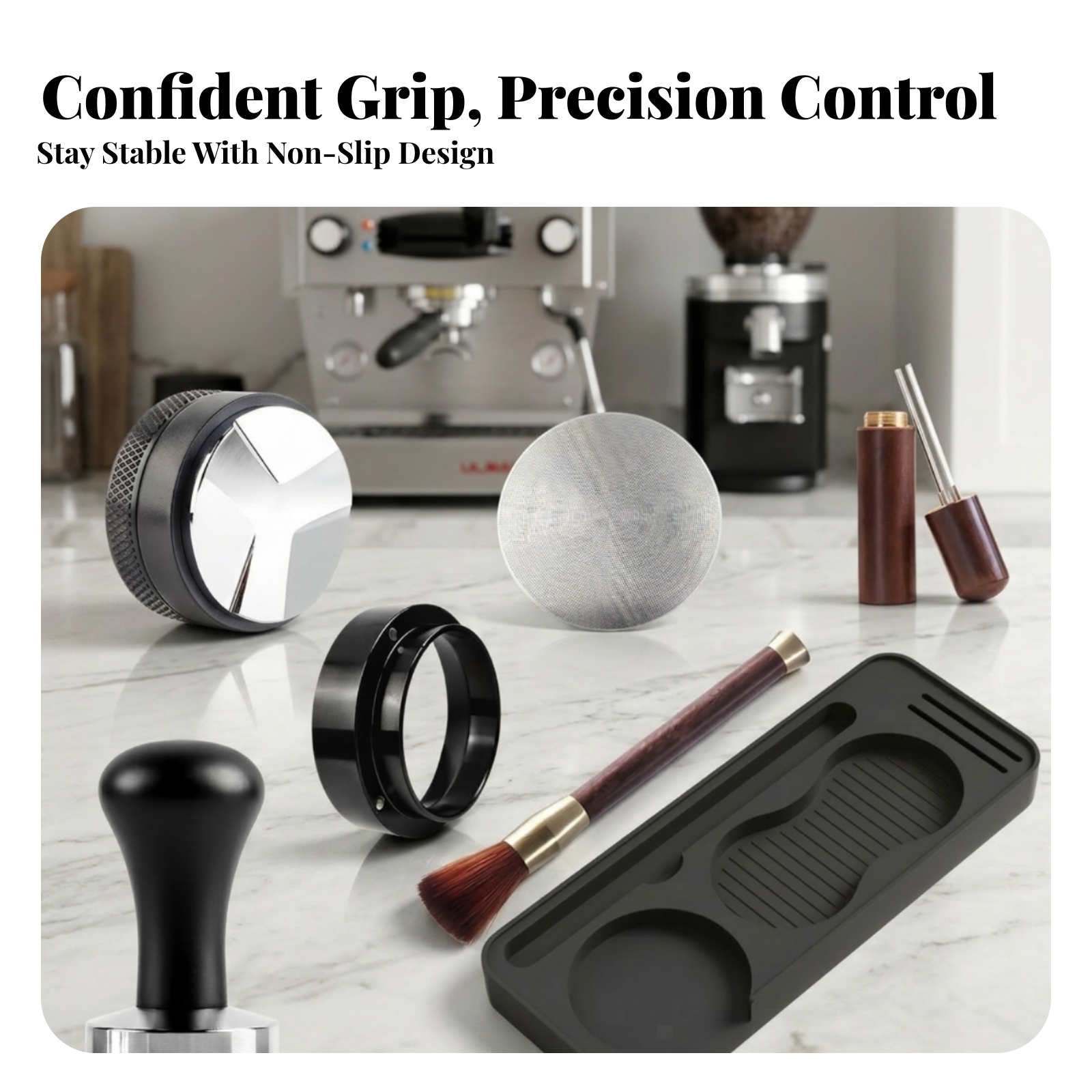 7 Pieces Portafilter Set Matte - Espresso Tamper Set avaliação e preço