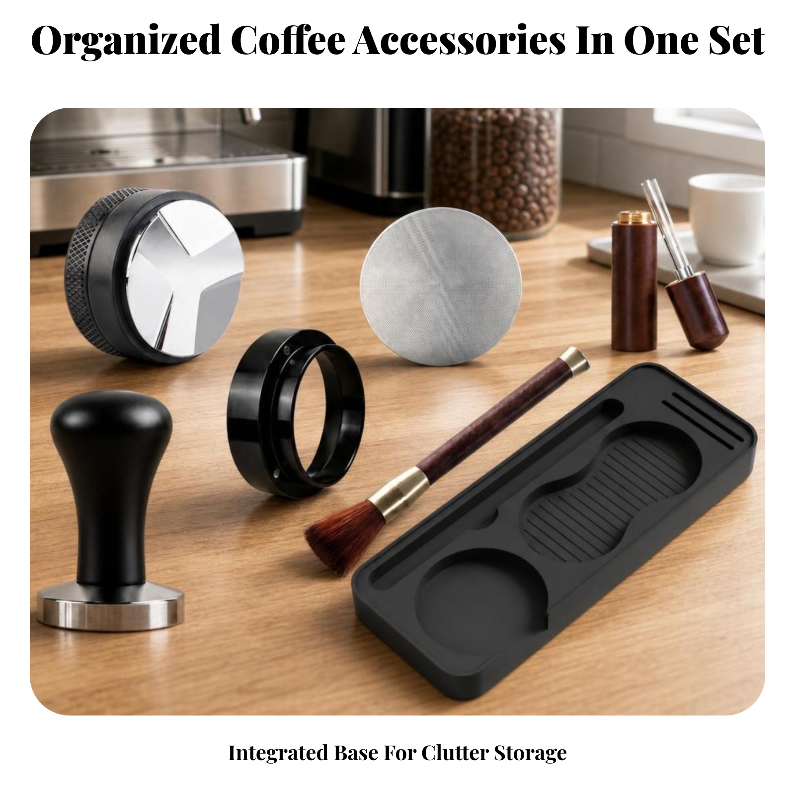 7 Pieces Portafilter Set Matte - Espresso Tamper Set avaliação e preço