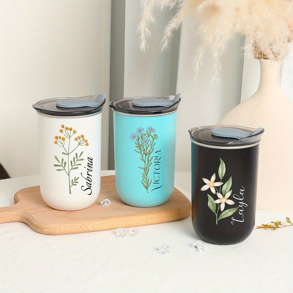 Customized Birthday Floral Mug - Coffee Equipment Gift avaliação e preço
