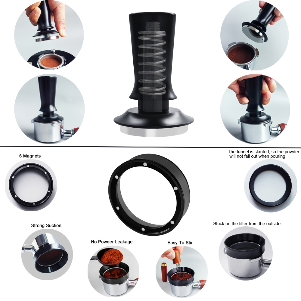 51/53/58mm Espresso Tamper, 5P - Espresso Tamper Set avaliação e preço