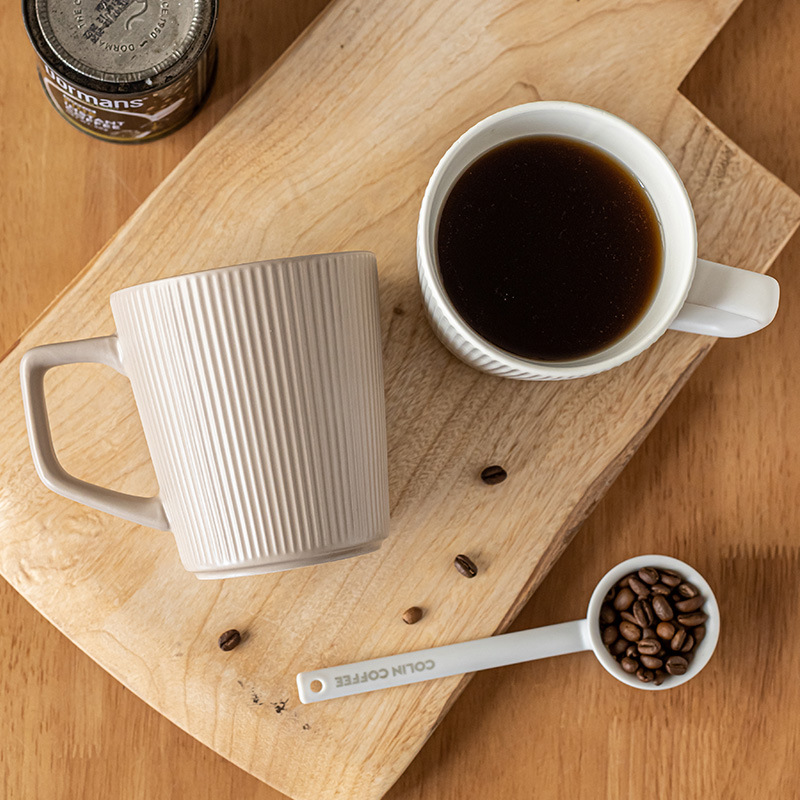 1Pc 500ml Embossed Ceramic Mil - Coffee Equipment Gift avaliação e preço