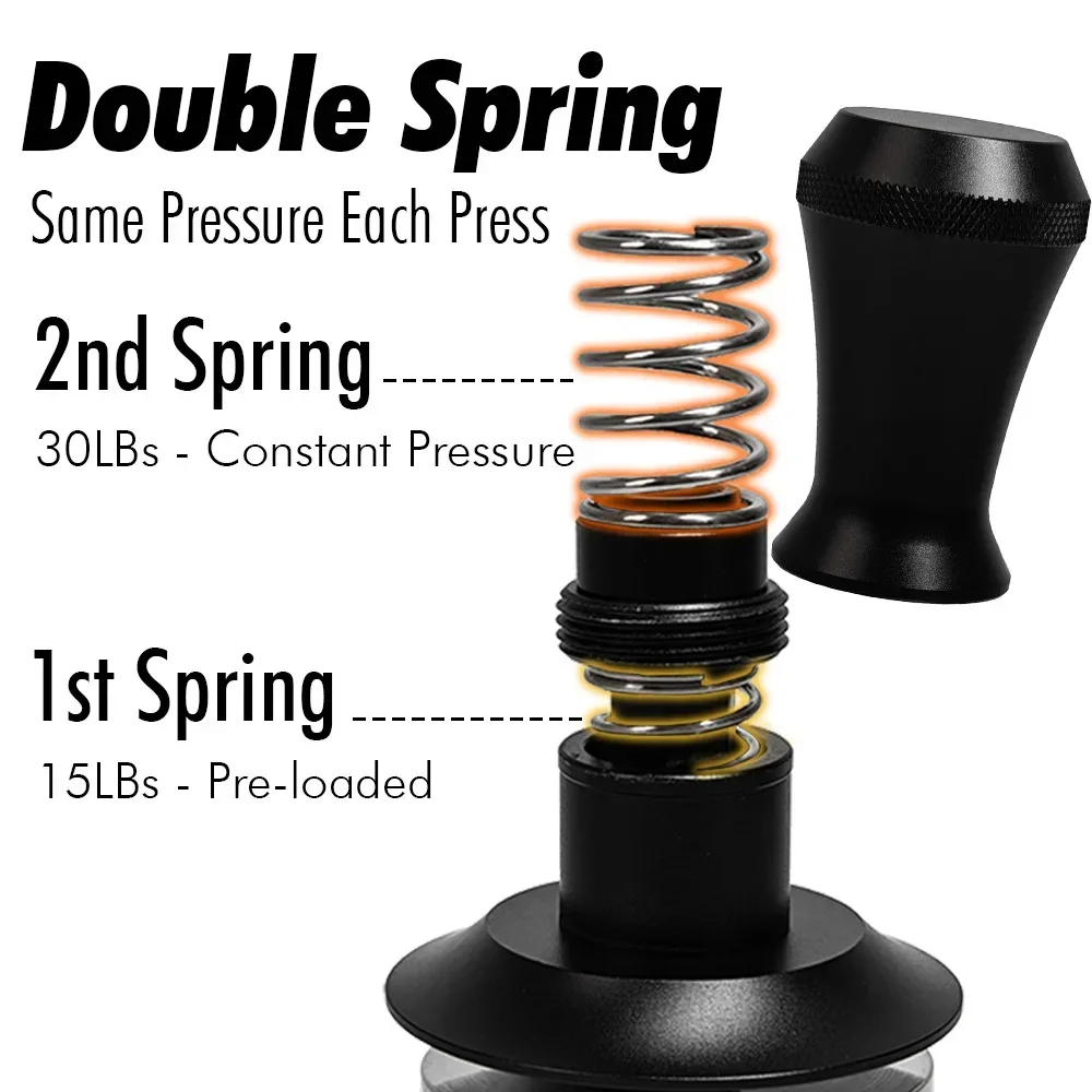 Coffee Tamper 51mm Double Spri - Espresso Tamper Set avaliação e preço